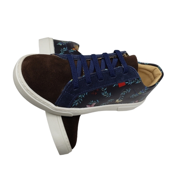 Marc Joseph | NIB Metropolitan Floral Napa Leather Low Top Sneakers Girl's 13 - Picture 9 of 15